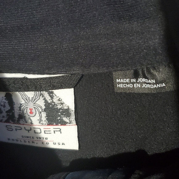 Mens Spyder Two Tone Half Zip Pullover - Picture 4 of 6